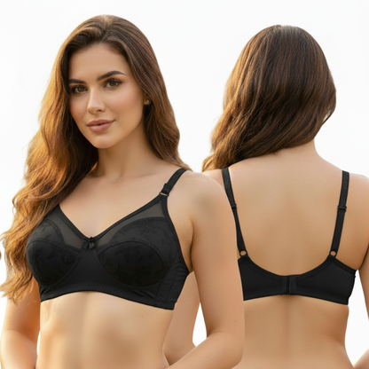 Women’s Non-Wired Full Coverage Bra – Seamless Comfort | Nude Beige